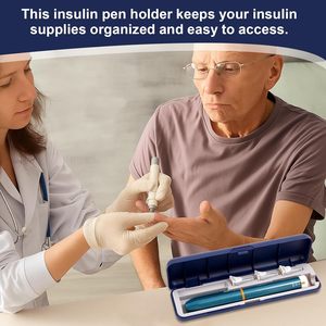 Boîte de rangement pour insuline en PU personnalisable de haute qualité avec logo, étui pratique pour stylo et seringue médicale, emballage en verre - Product Image 4