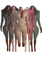 Ensemble de shorts deux pièces imprimés à rayures colorées pour femmes, tenues à capuche courtes, nouvelle collection 2027