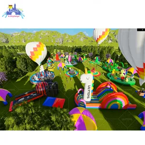 Lilytoys personalizado gigante crianças adultos, zona de diversões, obstáculo, curso, parque infantil, parque inflável para jogos