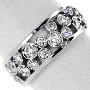 Anello da Donna F916 in Oro Bianco con Diamante Taglio Brillante Rotondo Colore G Naturale Classico Anello di Fidanzamento - Product Image 2