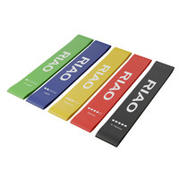 RIAO - Juego de Bandas de Resistencia de Látex para Ejercicios de Yoga y Fitness, Mini Bandas Largas para Hacer Ejercicio, con Logotipo Personalizado al por Mayor