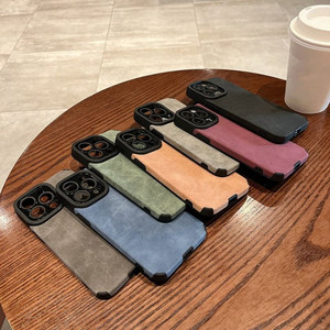 Custodia Protettiva Antiurto in Pelle Scamosciata <span class=keywords><strong>Personalizzata</strong></span> OEM per <span class=keywords><strong>iPhone</strong></span> 16 Plus 15 14 13 12 <span class=keywords><strong>Pro</strong></span> Max <span class=keywords><strong>11</strong></span> - Product Image 6