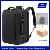 Sac à dos de voyage multifonctionnel imperméable en polyester Oxford pour homme, 20 pouces, avec compartiment pour ordinateur, bretelles à coussin d'air, grande capacité - Meilleure vente