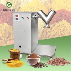 Petite machine de mélange en V pour poudre détergente, café, assaisonnements, épices et pâtisseries, en PVC et acier inoxydable, pour laboratoire - Product Image 1