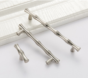 JAYA 绿竹形锌合金橱柜拉手和旋钮现代抽屉衣柜橱柜家具五金配件 - Product Image 4