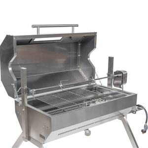 Rôtissoire à gaz et charbon de bois de 1000 mm, rôtissoire automatique pour barbecue avec une capacité de 30 kg - Product Image 5