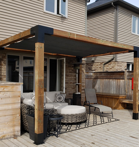 Khung Pergola Khung Góc Vuông 3 Chiều Bằng Kim Loại Thép Không Gỉ Cho Dầm Gỗ Khung Bộ Khung Pergola Vọng Lâu - Product Image 5