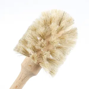 Bộ Dụng Cụ Nhà Bếp Nature Cleaner Round Bamboo Dish Brush Rau Quả Công Cụ Sạch Bếp Pot Bát Rửa Bàn Chải