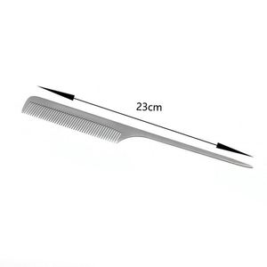 <b>Creative</b> <b>Gift</b> Fine Tooth Metal Hair Comb Braiding Rat Tail Comb With Custom LOGO - Product Image 3
