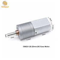 Moteur à engrenages miniature GM20-130 DC 3V 6V 12V pour appareils médicaux de précision