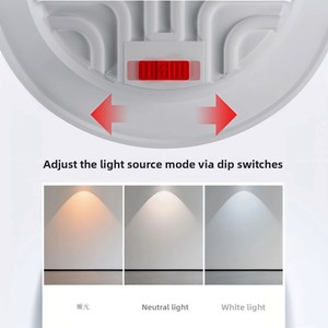 ไฟดาวน์ไลท์แบบฝัง CCT LED DIP ปรับหรี่แสงได้ ป้องกันแสงสะท้อน ดีไซน์บางเฉียบ มาตรฐาน IP33 สำหรับใช้ภายในอาคาร พร้อมการรับประกัน 2 ปี - Product Image 2