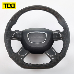 พวงมาลัยคาร์บอนไฟเบอร์แท้ TDD สำหรับ Audi A6c7 A8d3 Q7 A7 A4 - Product Image 1