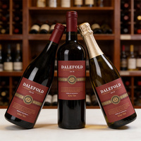 Etiquetas Personalizadas para Bebidas y Vino, con Estampado Dorado, Vinilo Adhesivo en Relieve, Logotipo 3D, Código de Barras, Ecológicas e Impermeables