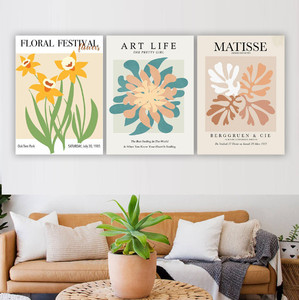 Affiche sur toile d'art mural <span class=keywords><strong>Matisse</strong></span> <span class=keywords><strong>de</strong></span> haute qualité, impression personnalisée, fleurs abstraites florales pour la décoration <span class=keywords><strong>de</strong></span> la maison, <span class=keywords><strong>de</strong></span> la chambre à coucher, du salon, cadeaux - Product Image 1