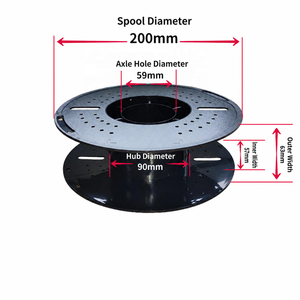 Bobine standard vide pour fil d'impression 3D de 200 mm de diamètre, capacité de 1 kg, pour imprimante FDM - Product Image 4