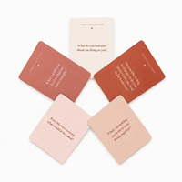 Jeu de cartes d'affirmations positives et motivantes personnalisées avec boîte à couvercle rigide – Cartes de conversation inspirantes pour le bien-être personnel