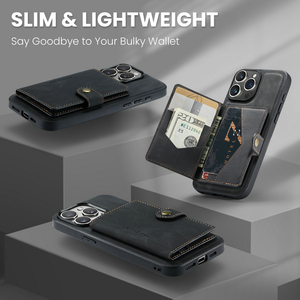 Producto DG.MING para Google <span class=keywords><strong>Pixel</strong></span> Fold 8 Pro 7 6 5 funda con tarjetas de billetera de cuero desmontable para Google <span class=keywords><strong>Pixel</strong></span> Fold Back Case - Product Image 4