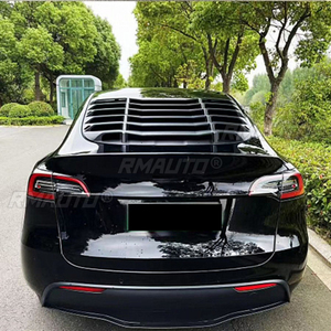 Car Side Rear <b>Window</b> Louver Shutter <b>Cover</b> Sport Style For Tesla Model Y 2021-2024 Body Kit Car Accessories - Product Image 5