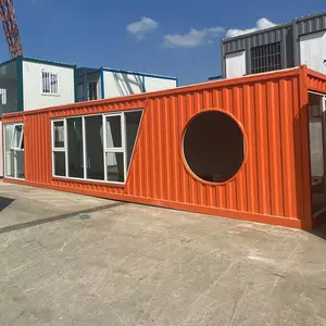 40ft Twee Slaapkamer Afneembare Zeecontainer 40ft Glazen Deur Wonen Geprefabriceerde Verzending Container Huis