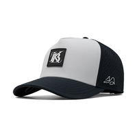 Casquette de baseball unisexe en polyester terry dobby imperméable et respirante, avec découpe laser, logo brodé en PVC, casquette de chauffeur de camion