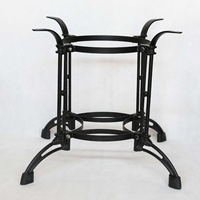 Pied de table en fonte à quatre griffes, style sabot de cheval, moderne, robuste, pour salle à manger, cuisine, extérieur, salon et usage scolaire