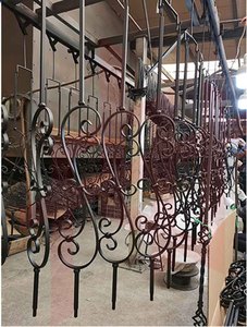 Lan can cầu thang, tay vịn ban công, lan can cửa, hàng rào bằng sắt rèn trang trí - Product Image 6