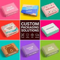 Boîte d'expédition en carton ondulé personnalisée avec insert en mousse EVA, emballage imperméable pour produits de santé, boîte cadeau
