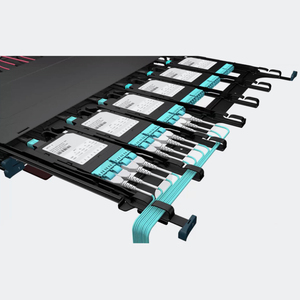 19 inch 144 lõi MPO MTP Rack mount fiber optic Patch Panel với 4 cái OM3 MTP để LC Cassette sợi quang Patch Panel - Product Image 2
