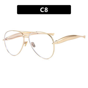 Gafas de Sol de Piloto Extra Grandes con Logotipo Personalizado, Modelo 2026, Montura Grande Vintage, Doble Puente, Protección UV400, Aleación, para Mujer - Product Image 5