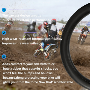 Cámaras de Aire para Motocicleta 2.50/2.75-14 100/90-19 (4.10-19) 2.25/2.50-16 3.25/3.50-16 2.50/2.75-17 para Neumáticos de Moto/Scooter - Product Image 2