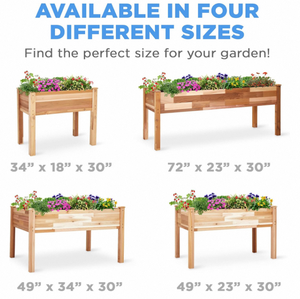 Grote houten buitenbakken verticale plantenbak voor tuinplanten, groenten & kruiden - Bloempot voor thuis - Product Image 6