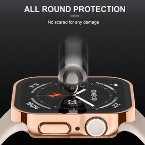 Carcasa Integrada Electrochapada Impermeable de Borde Recto, Compatible con Apple Watch Series 4-12, SE y Ultra - Product Image 5