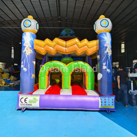 Parcours d'obstacles gonflable en PVC robuste sur mesure pour enfants, idéal pour les locations de fêtes en plein air et les événements ludiques