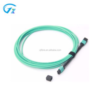Cavalier fibre optique FTTH à faible perte MPO(f) à MPO(f) 12f LSZH MPO câble tronc câble OM3 cordon de raccordement fibre optique mpos glassfaser