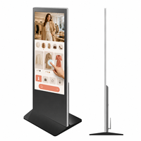 Pantalla Digital Interactiva de Señalización Digital LCD con Pantalla Táctil Capacitiva HD de 32 Pulgadas a Todo Color y 1080p, con Soporte de Pie para Interiores