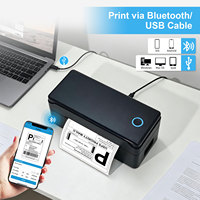 Imprimante thermique de bureau HZTZ 4x6 pouces 100 mm / Étiqueteuse USB pour bordereaux d'expédition et codes-barres