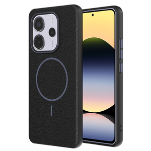 Funda de TPU para <span class=keywords><strong>Redmi</strong></span> <span class=keywords><strong>Note</strong></span> 14 4G - Textura de Cuero Repujado, <span class=keywords><strong>Carga</strong></span> Magnética Inalámbrica, Interior de Terciopelo, MOQ 10/Color/Modelo - Product Image 1