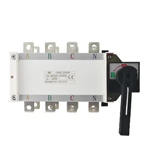 4P 250A Manual transfer switch Isolating switch for generator