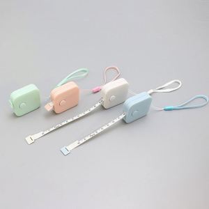 Lightweight Measuring <b>Mini</b> Keychain Retractable Ruler 1.5M Inch Cm Dual <b>Scale</b> Flexible Tape for Body Measurement - Product Image 4