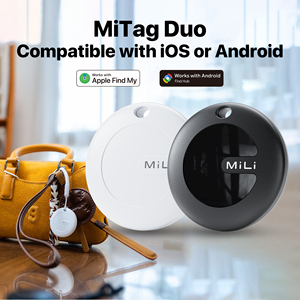 MiLi MiTag - Localizador GPS Inteligente, Resistente al Agua IP65, para Equipaje, Maletas, Bolsos, Carteras, Compatible con Teléfonos IOS y Android, Color Blanco - Product Image 1