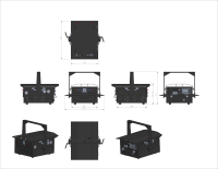 Système de spectacle laser RGB Optlaser 50W avec scanner 30kpps, résistant aux intempéries et étanche