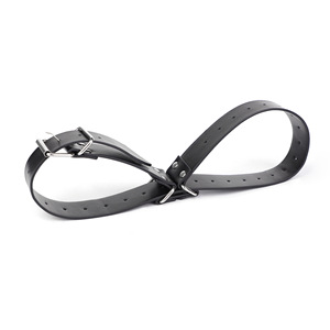 Black <b>Bondage</b> Straps With Metal Buckles For Adult Play And Discipline <b>Restraints</b> - Product Image 4