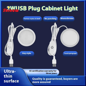 Lampes LED industrielles à piles USB avec commande tactile, éclairage sous armoire, blanc chaud, pour cuisine, <span class=keywords><strong>garage</strong></span>, vitrine - Product Image 3