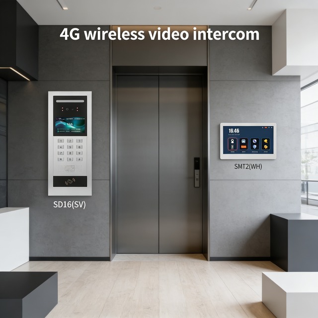 4G Wireless Two-way Intercom & Call Management Center Digital Code IP 7 Inch Videocitofono Ethernet for Townhouses