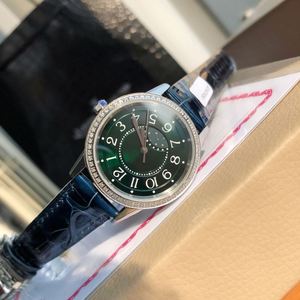 Montre JL de haute qualité avec diamants véritables, acier inoxydable, cristal saphir, bracelet en cuir de crocodile, montre mécanique importée - Product Image 4