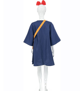 Costume de cosplay pour filles, petite <span class=keywords><strong>sorcière</strong></span> <span class=keywords><strong>Kiki</strong></span>, en polyester écologique, pour enfants, robe d'anime pour Halloween, scène - Product Image 2