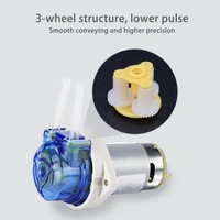 Pompe péristaltique miniature JIHPUMP 12V 24VDC, mini pompe à tubes, petite pompe pour remplissage, dosage et distribution de liquides, 270 ml