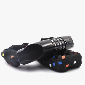 YH1809 Cadenas à combinaison à 4 chiffres en alliage d'acier pour vélo, antivol, <span class=keywords><strong>accessoire</strong></span> pour VTT, <span class=keywords><strong>accessoire</strong></span> de <span class=keywords><strong>porte</strong></span> - Product Image 1