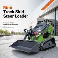 Livraison Gratuite Chargeuse Compacte sur Chenilles LOGWAY avec Godet de 0,15 m³ et Propulsion Hydraulique pour la Construction Agricole