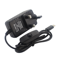 Raspberry Pi USB Type C Adaptateur secteur 5V 3A ON/OFF Switch Power Charger EU US UK AU Plug Power Charger pour Raspberry Pi 4 B
